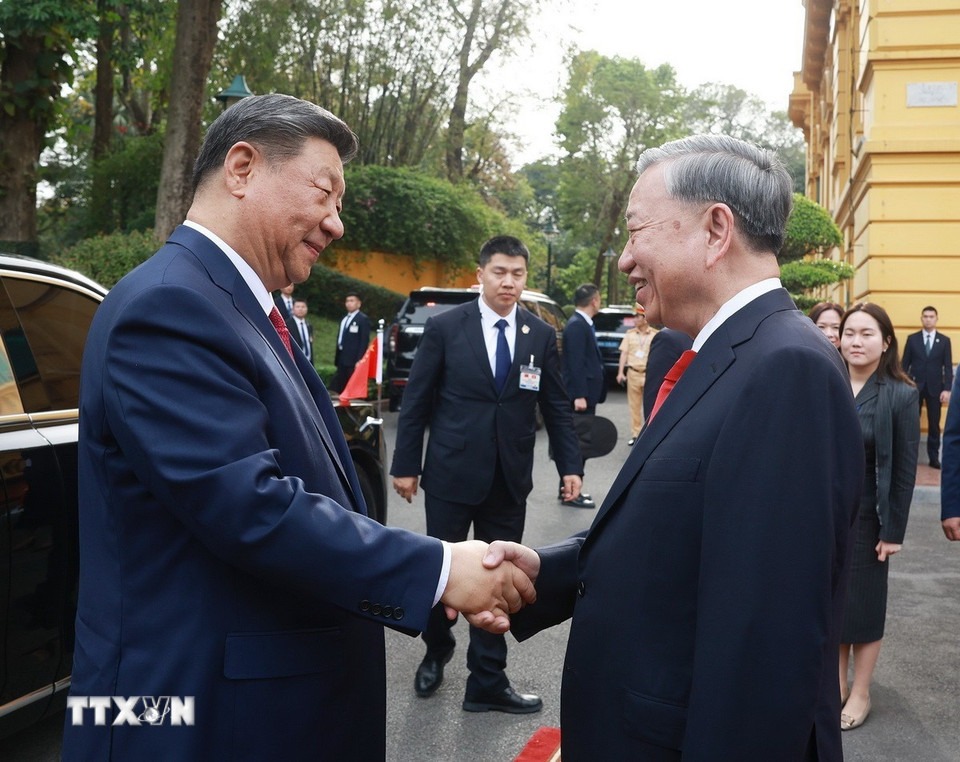 Tổng B&iacute; thư T&ocirc; L&acirc;m chủ tr&igrave; lễ đ&oacute;n Tổng B&iacute; thư, Chủ tịch Trung Quốc Tập Cận B&igrave;nh- Ảnh 2.