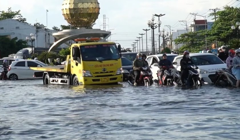Tiền Giang: V&igrave; sao khu vực v&ograve;ng xoay Trung Lương bị ngập nặng trong m&ugrave;a nắng?- Ảnh 2.