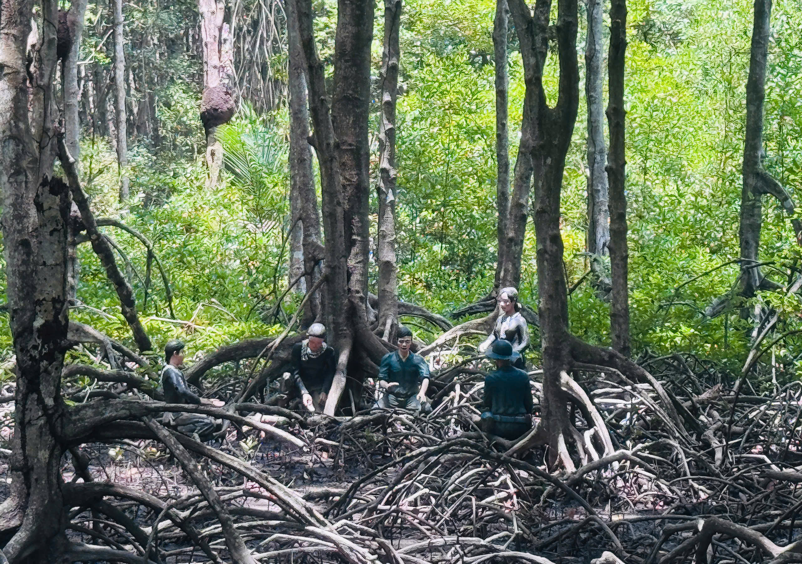 Thăm căn cứ Rừng Sác - chiến khu huyền thoại giữa vùng nước ngập mặn- Ảnh 13. Thăm căn cứ Rừng Sác - chiến khu huyền thoại giữa vùng nước ngập mặn- Ảnh 13.