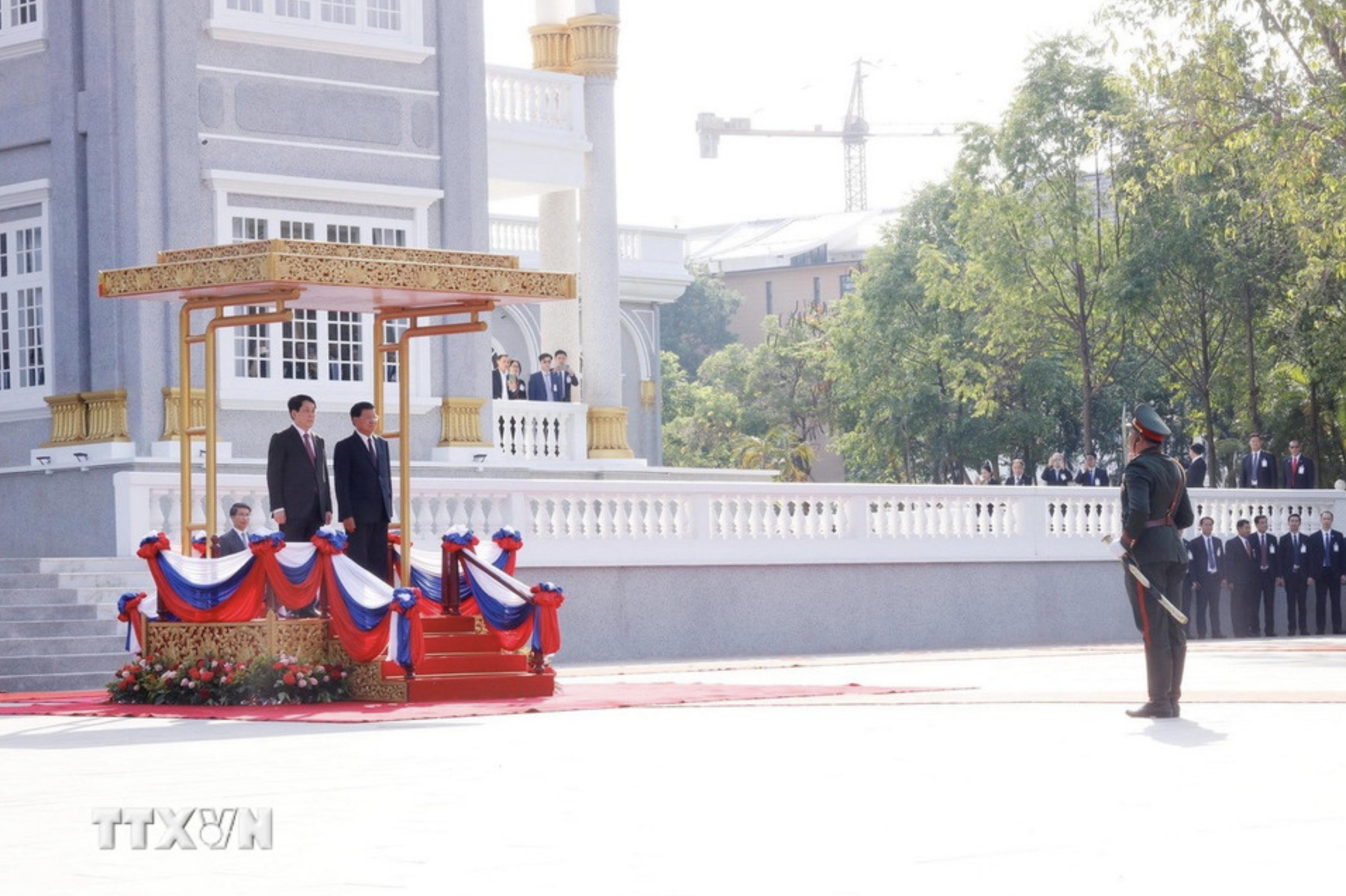 L&agrave;o tổ chức trọng thể lễ đ&oacute;n Chủ tịch nước Lương Cường- Ảnh 3.