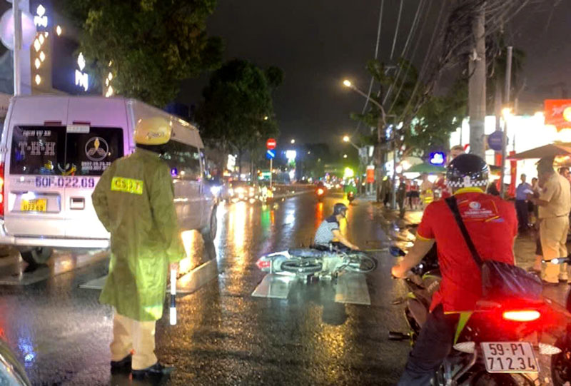 Hiện trường vụ tai nạn giao th&ocirc;ng khiến một người tử vong.