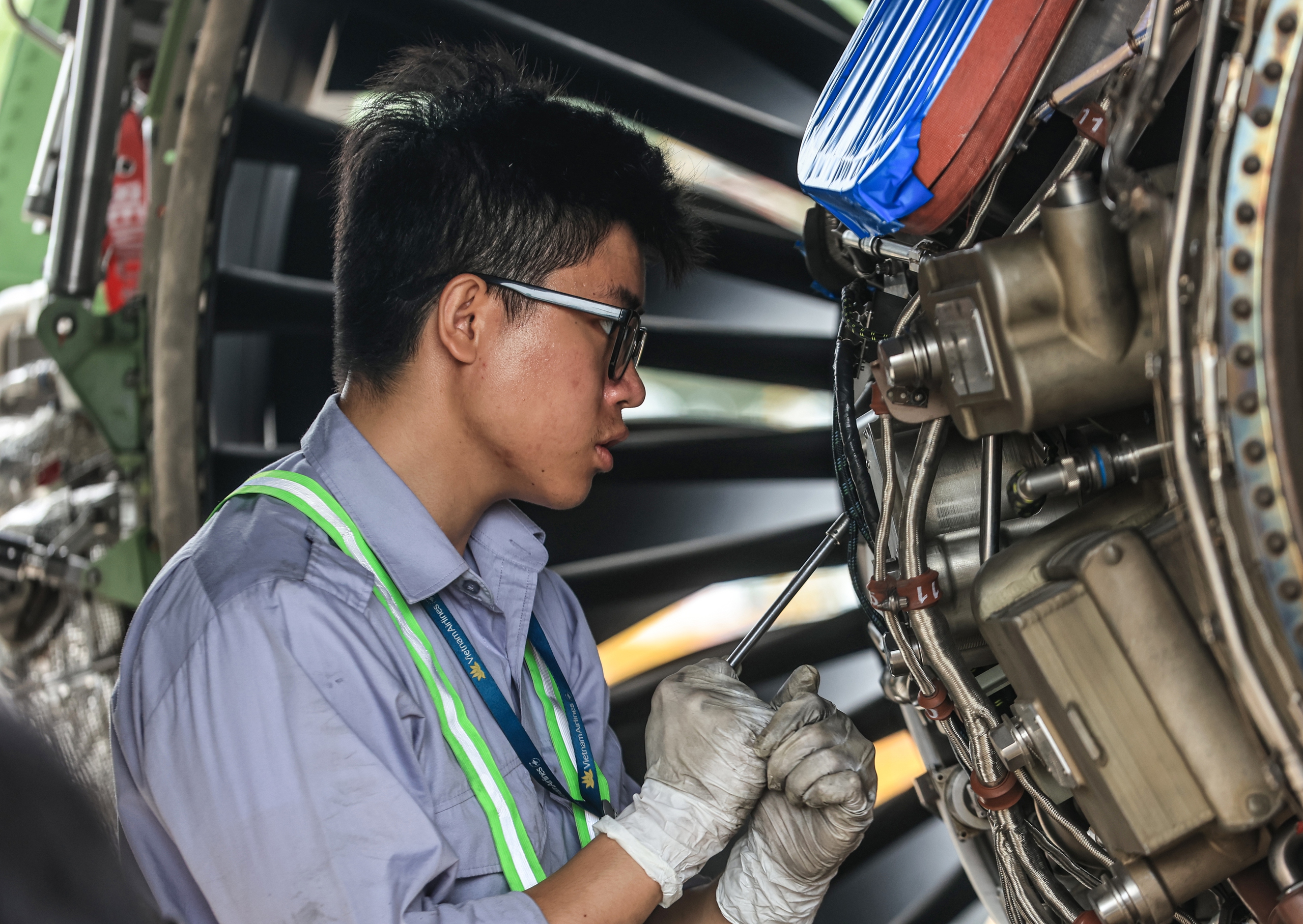 Cận cảnh xưởng chăm s&oacute;c d&agrave;n "chim sắt" tại Nội B&agrave;i- Ảnh 16.