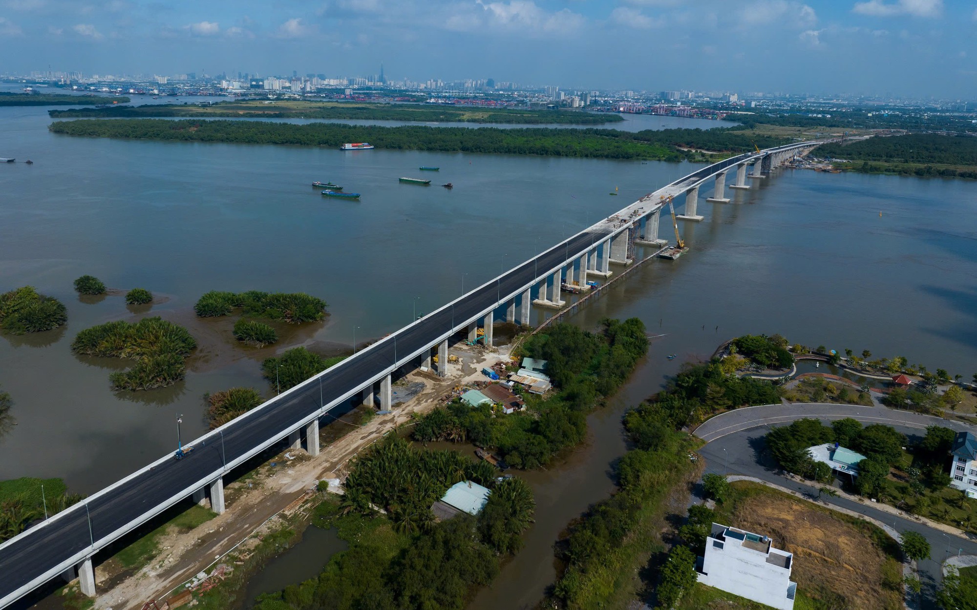 Ch&iacute;nh thức th&ocirc;ng xe kỹ thuật cầu Nhơn Trạch, nối TP.HCM - Đồng Nai