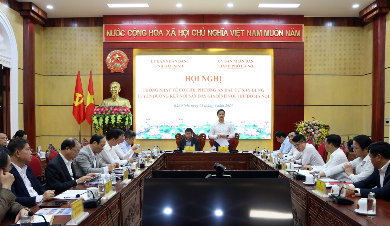 Thống nhất phương án đầu tư đường kết nối sân bay Gia Bình với Thủ đô- Ảnh 1. Thống nhất phương án đầu tư đường kết nối sân bay Gia Bình với Thủ đô- Ảnh 1.