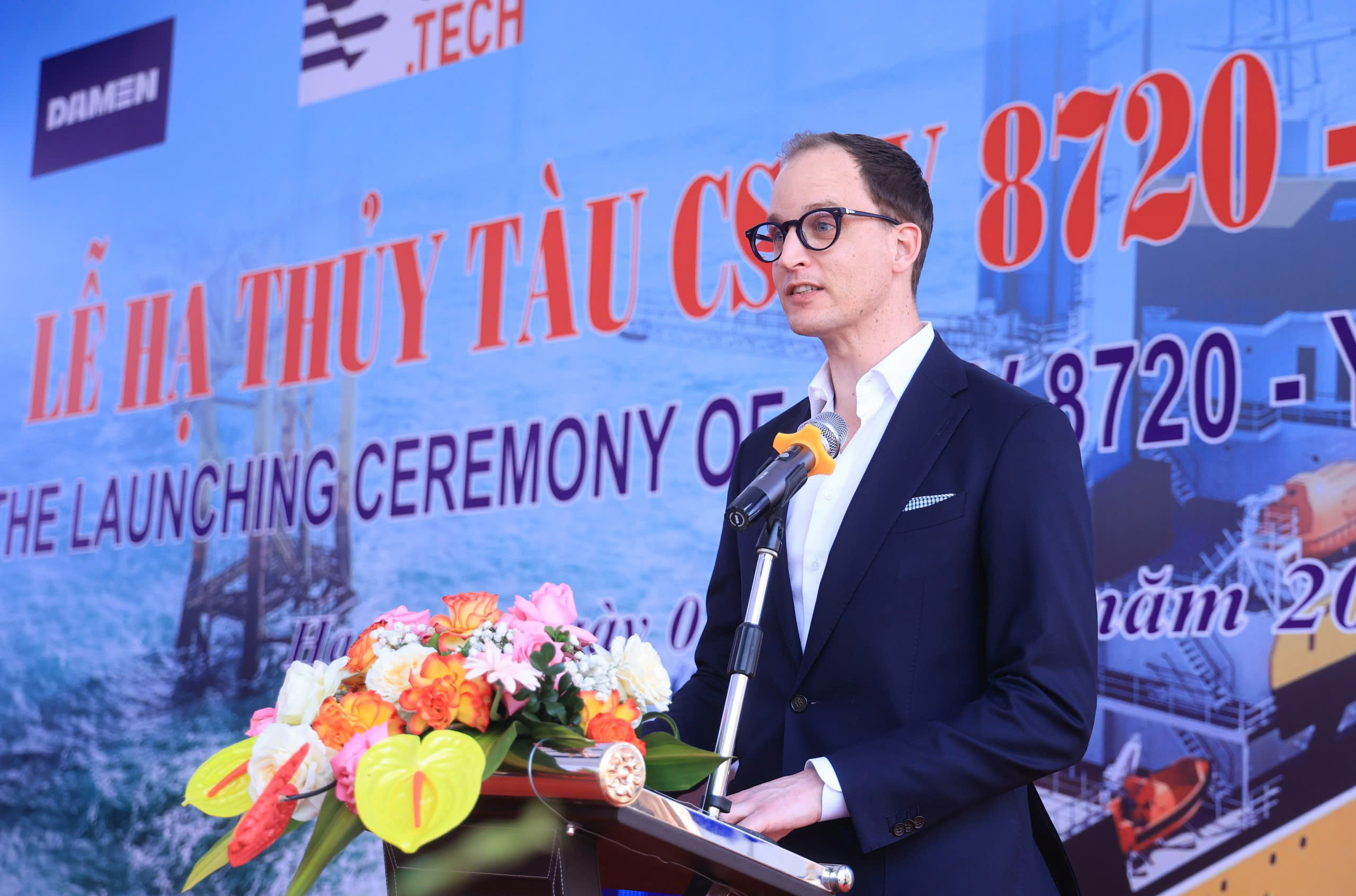 Hạ thủy tàu dịch vụ điện gió công nghệ “xanh” tại Hạ Long- Ảnh 2. Hạ thủy tàu dịch vụ điện gió công nghệ “xanh” tại Hạ Long- Ảnh 2.