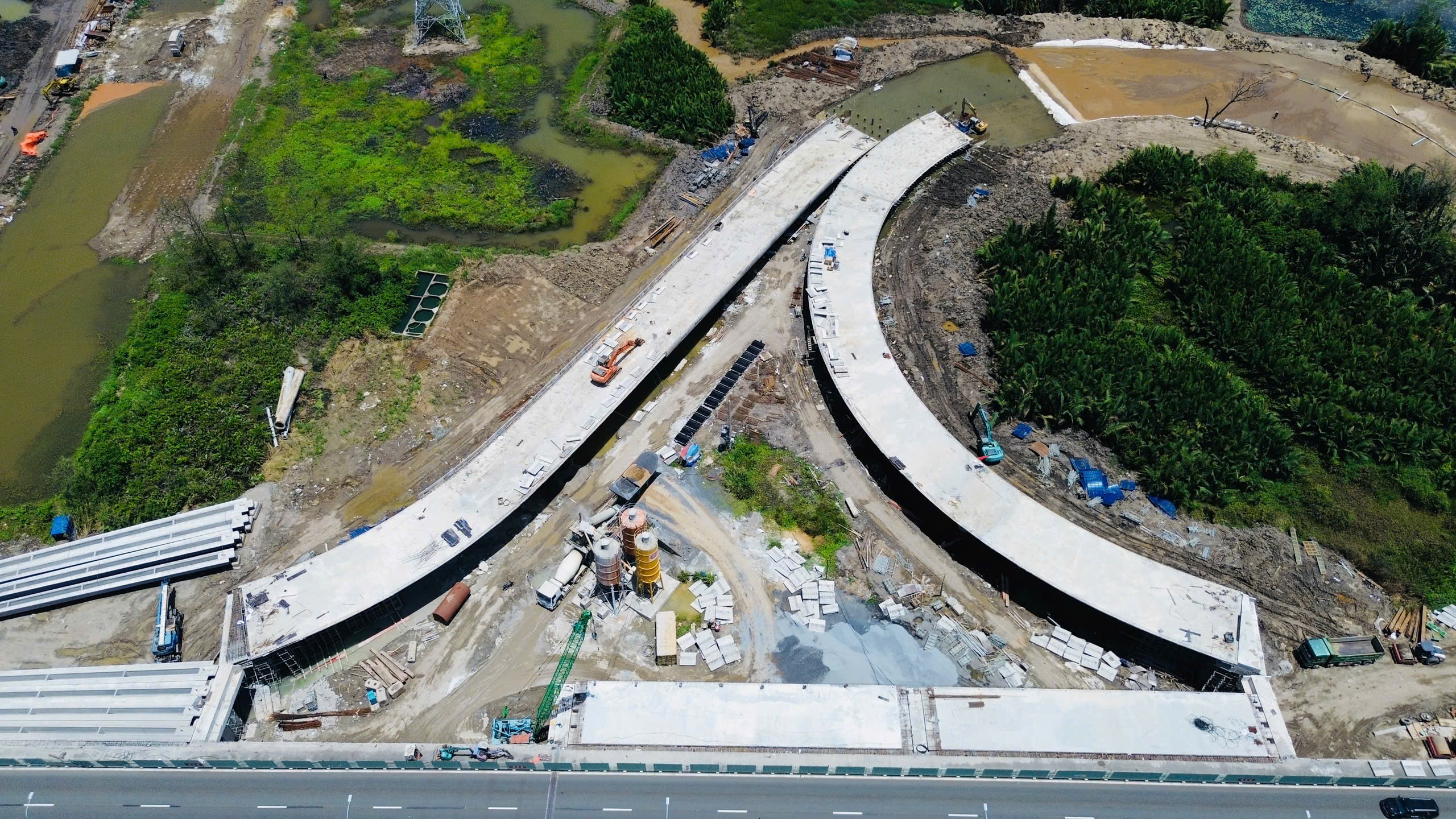 Ngắm n&uacute;t giao "xương sống" nối cầu Nhơn Trạch với cao tốc sắp th&ocirc;ng xe- Ảnh 3.