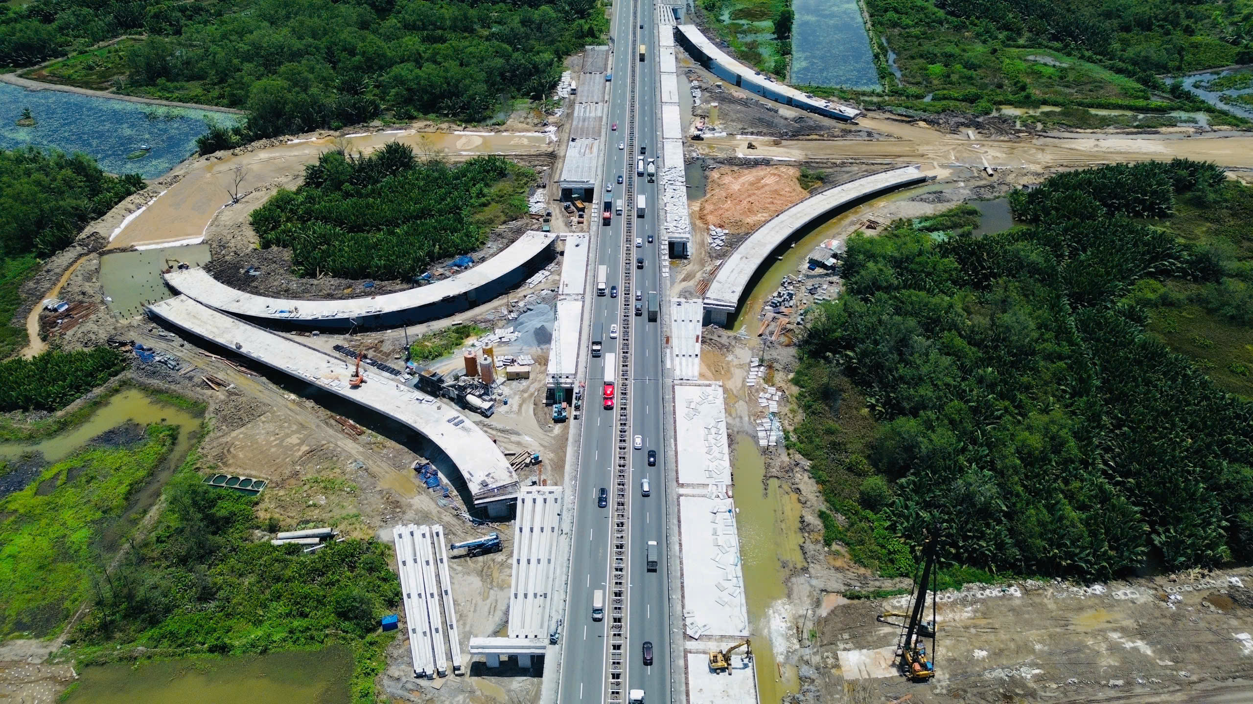 Ngắm n&uacute;t giao "xương sống" nối cầu Nhơn Trạch với cao tốc sắp th&ocirc;ng xe- Ảnh 5.