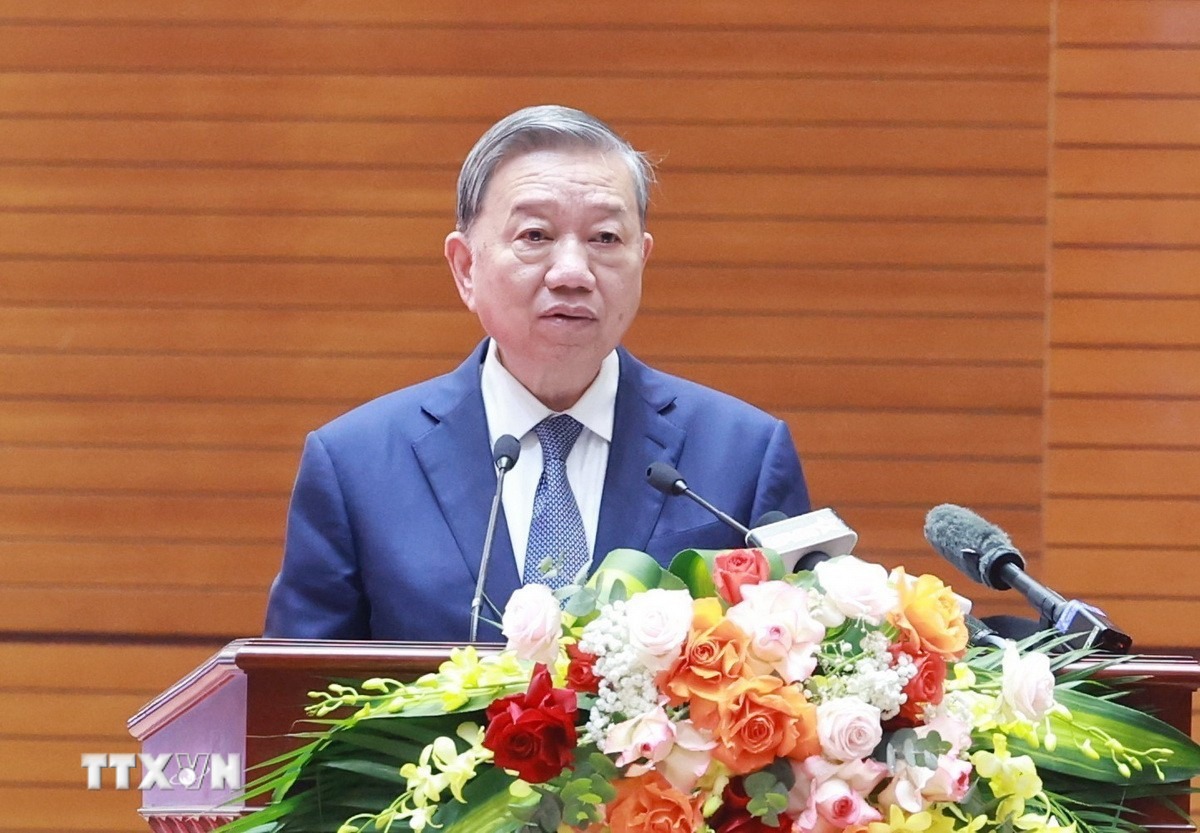 Ph&aacute;t biểu của Tổng B&iacute; thư T&ocirc; L&acirc;m tại buổi gặp mặt cựu chiến binh, thanh ni&ecirc;n xung phong- Ảnh 1.