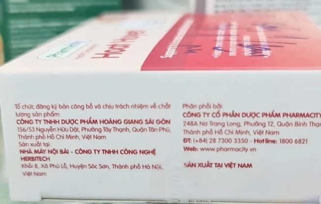 Pharmacity thu hồi 4 sản phẩm của công ty sản xuất TPCN giả Herbitech- Ảnh 1. Pharmacity thu hồi 4 sản phẩm của công ty sản xuất TPCN giả Herbitech- Ảnh 1.