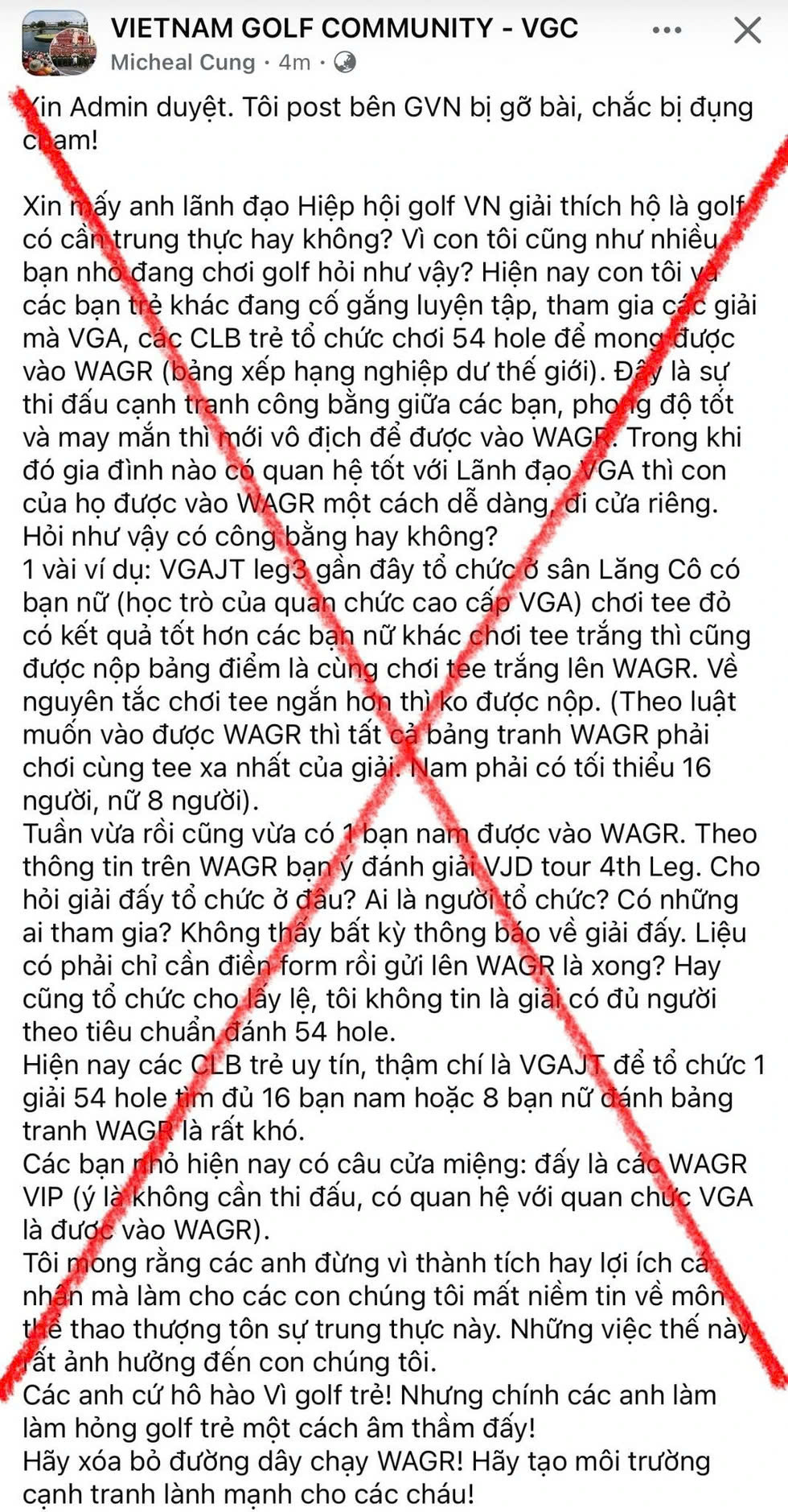 Hiệp hội Golf Việt Nam lên tiếng khi bị tố thiếu minh bạch- Ảnh 2. Hiệp hội Golf Việt Nam lên tiếng khi bị tố thiếu minh bạch- Ảnh 2.