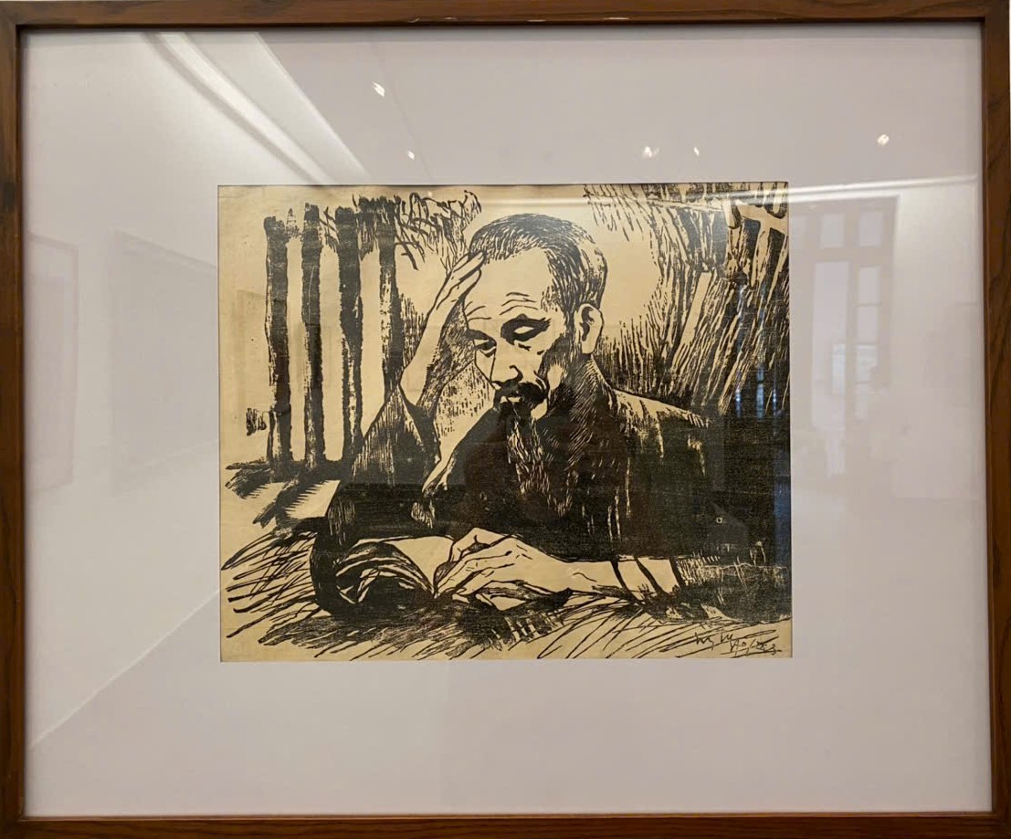 Khắc họa h&igrave;nh ảnh B&aacute;c Hồ trong c&aacute;c t&aacute;c phẩm mỹ thuật- Ảnh 10.