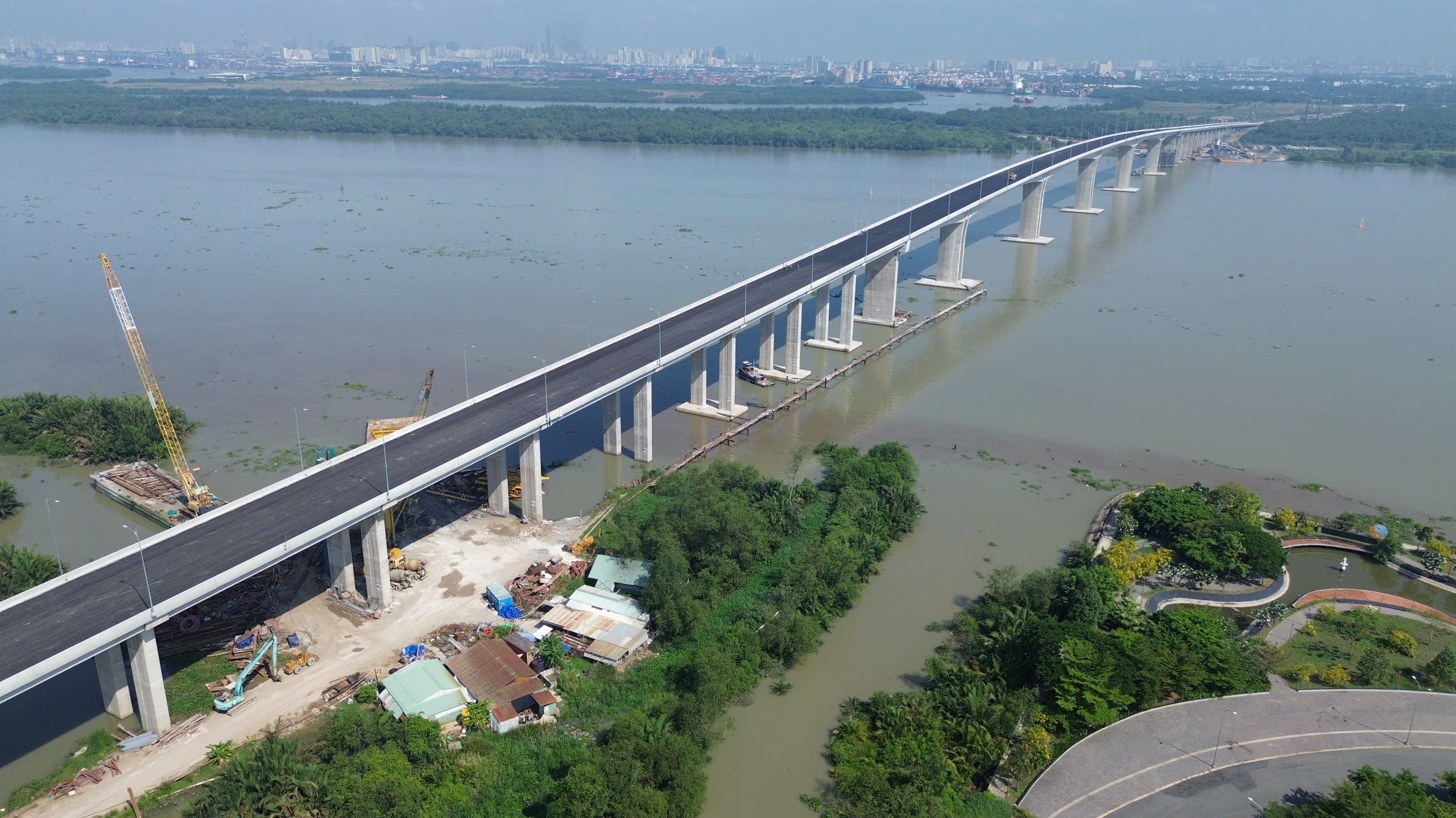 Cầu Nhơn Trạch c&aacute;n mốc 98%: Tăng tốc 30 ng&agrave;y đ&ecirc;m về đ&iacute;ch đ&uacute;ng hẹn- Ảnh 3.