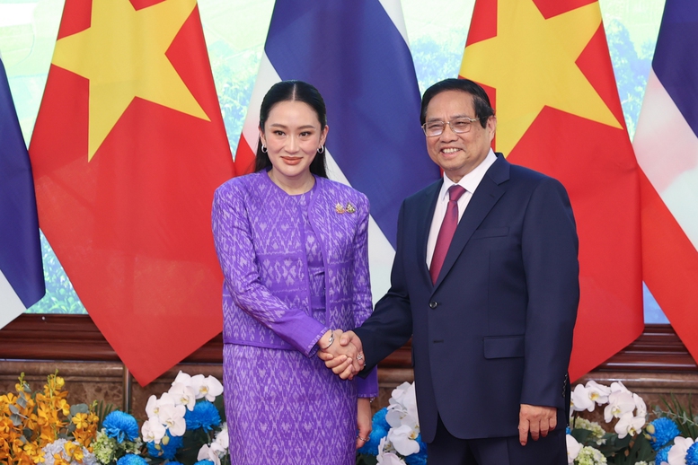 Thủ tướng Phạm Minh Ch&iacute;nh chủ tr&igrave; lễ đ&oacute;n ch&iacute;nh thức Thủ tướng Th&aacute;i Lan thăm Việt Nam- Ảnh 7.