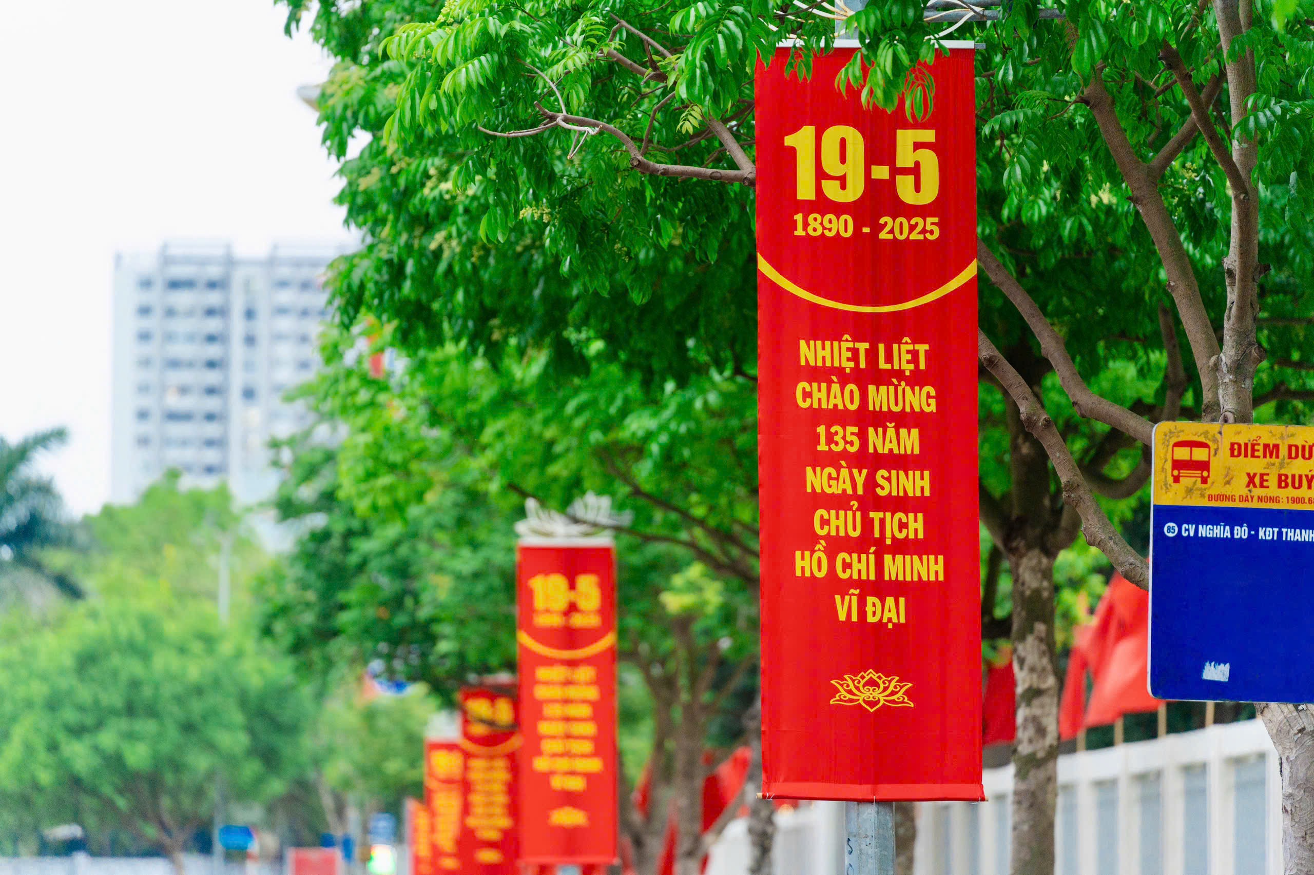 Thủ đ&ocirc; H&agrave; Nội rực rỡ cờ hoa mừng sinh nhật B&aacute;c- Ảnh 10.