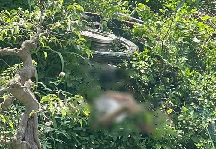 Người đ&agrave;n &ocirc;ng tử vong dưới xe m&aacute;y b&ecirc;n lề đường ở H&agrave; Nam- Ảnh 1.