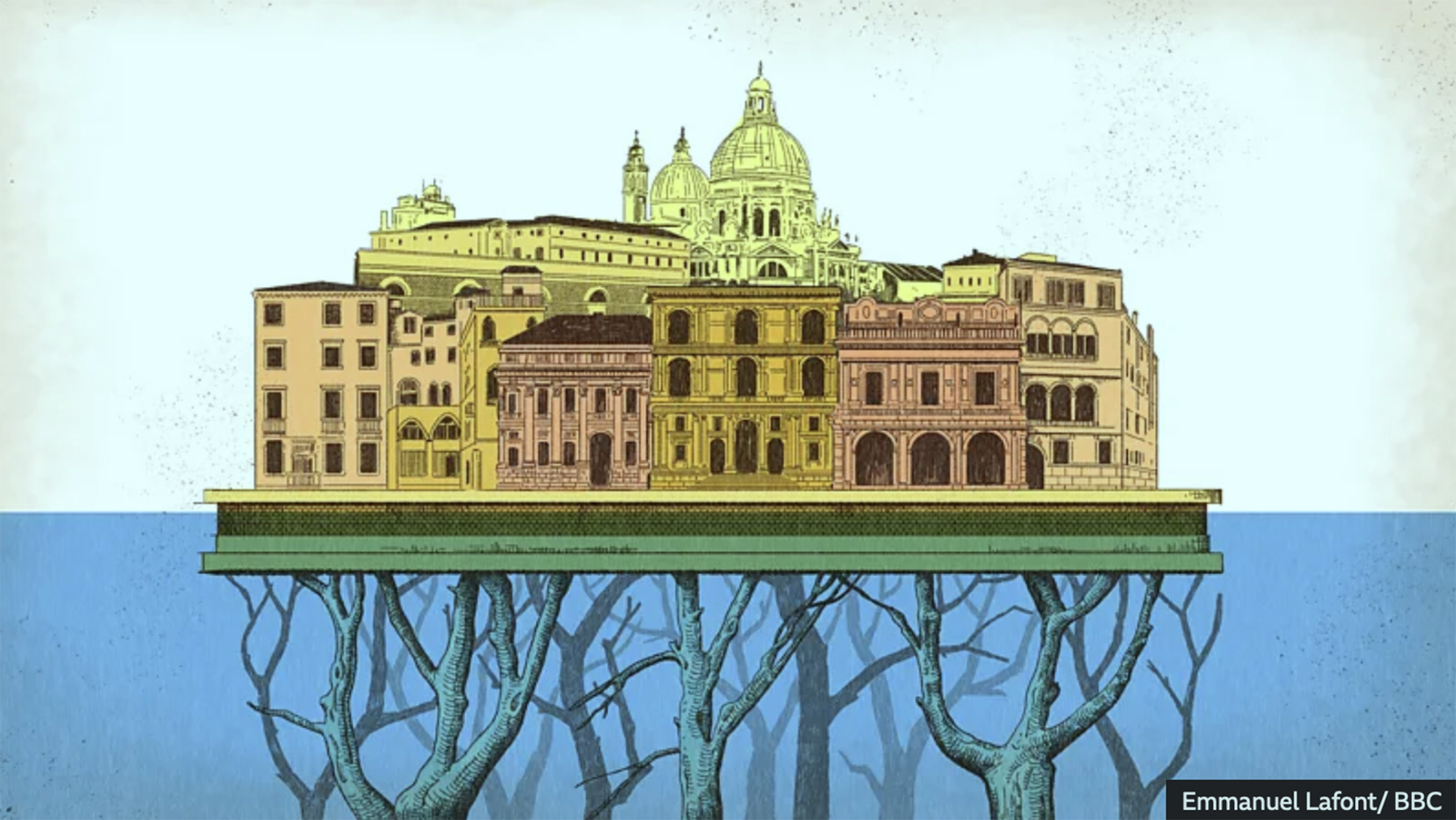 Kỳ lạ &ldquo;th&agrave;nh phố nổi&rdquo; Venice trụ vững 1.600 năm nhờ cọc gỗ- Ảnh 1.