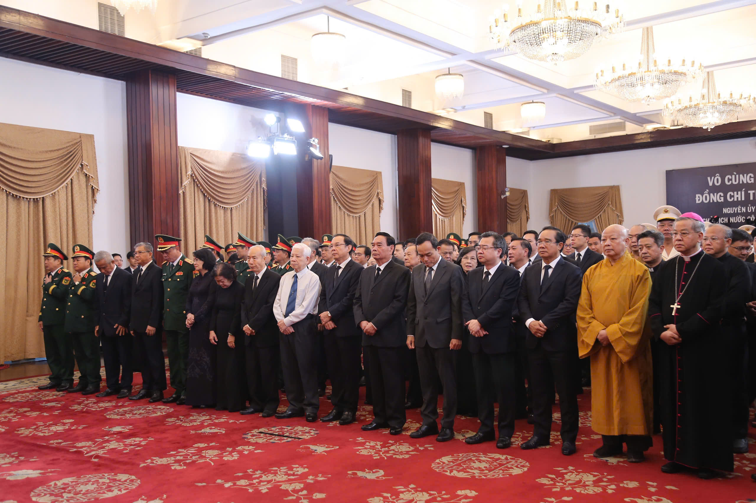 Lễ truy điệu nguy&ecirc;n Chủ tịch nước Trần Đức Lương tại TP.HCM- Ảnh 1.