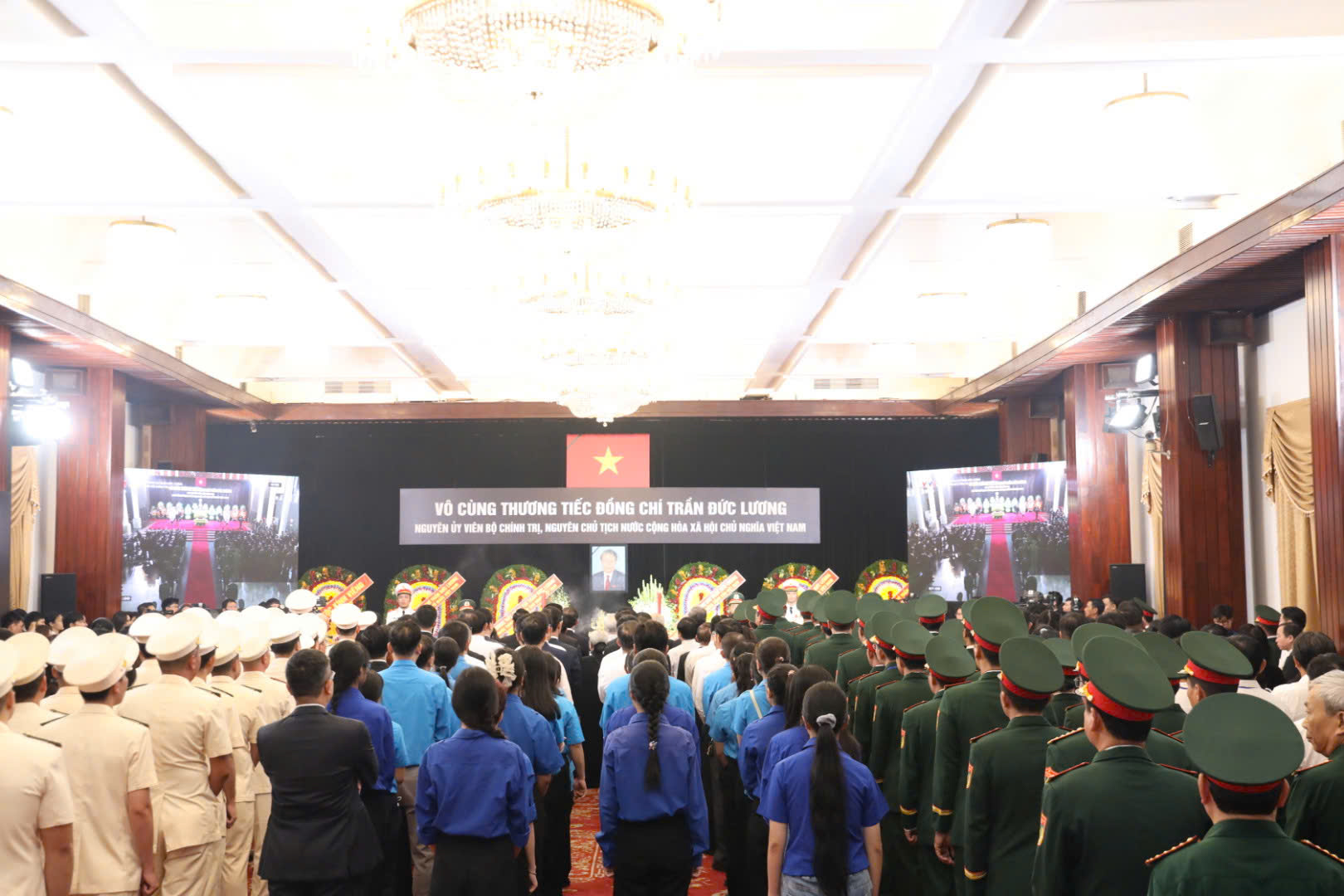 Lễ truy điệu nguy&ecirc;n Chủ tịch nước Trần Đức Lương tại TP.HCM- Ảnh 8.