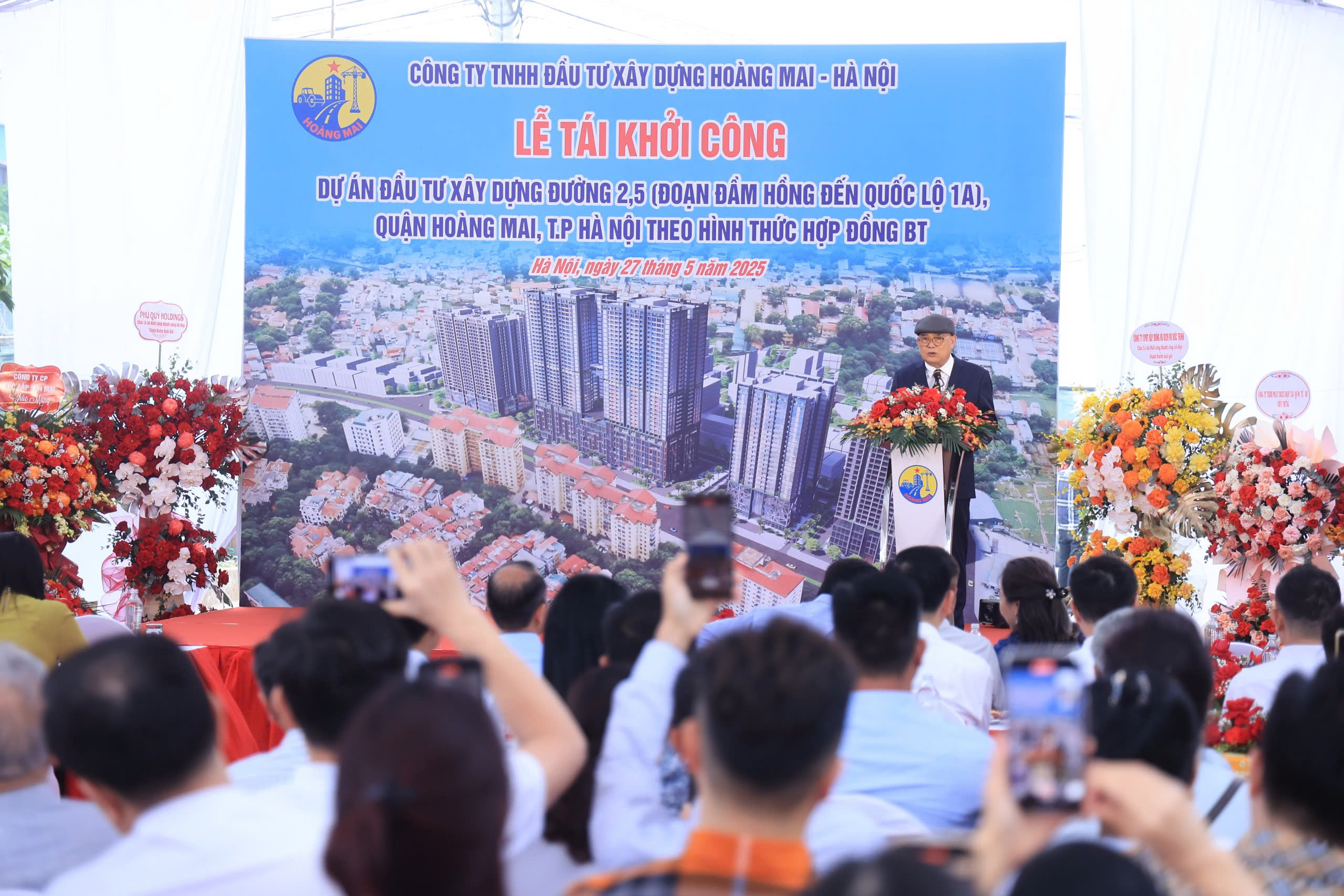 Cận cảnh đường Vành đai 2,5 ở Hà Nội tái khởi công sau nhiều năm "đắp chiếu"- Ảnh 1. Cận cảnh đường Vành đai 2,5 ở Hà Nội tái khởi công sau nhiều năm "đắp chiếu"- Ảnh 1.