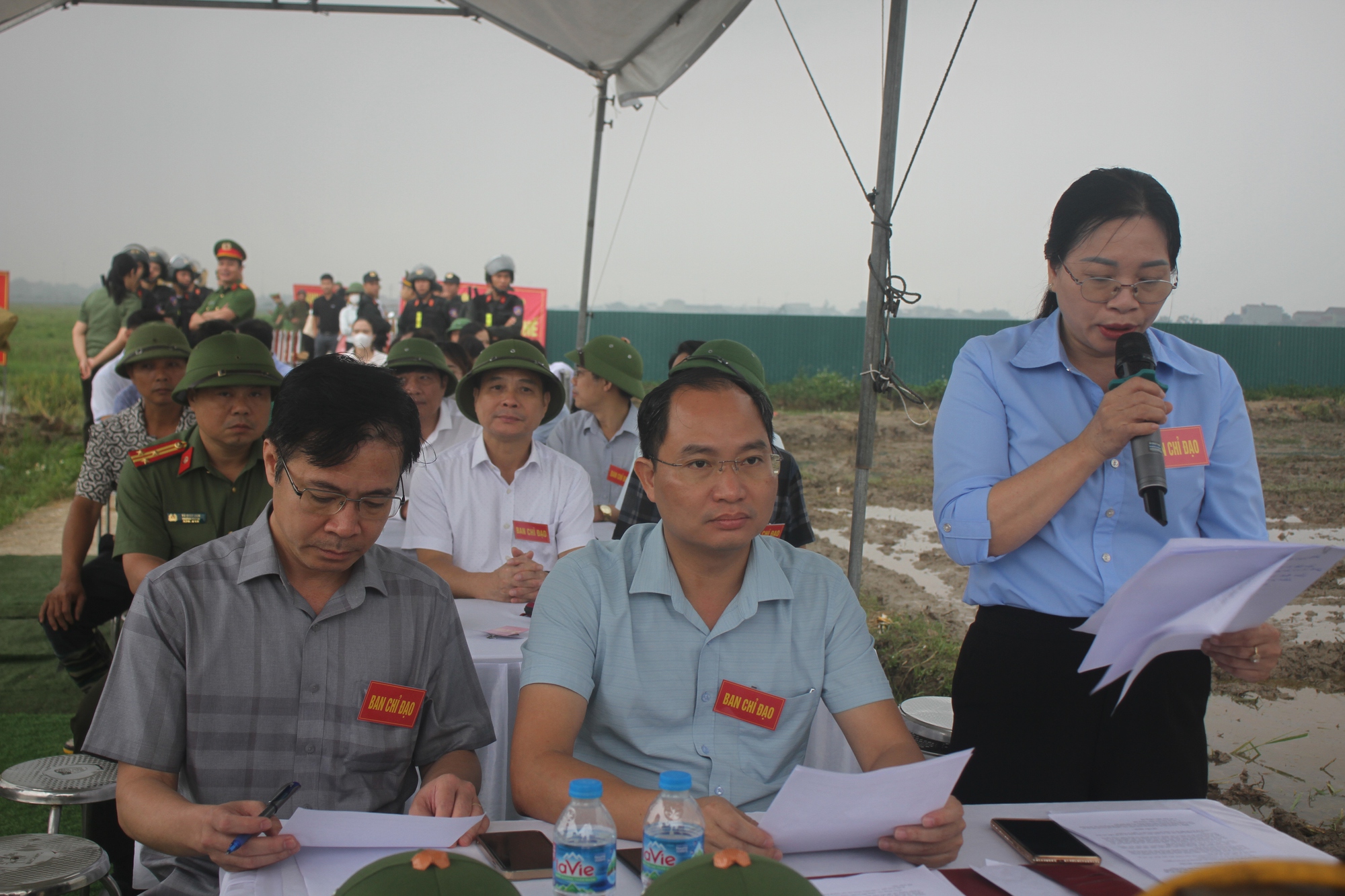 Tam Dương (Vĩnh Ph&uacute;c): Cưỡng chế thu hồi đất thực hiện dự &aacute;n Cụm c&ocirc;ng nghiệp Ho&agrave;ng L&acirc;u- Ảnh 1.