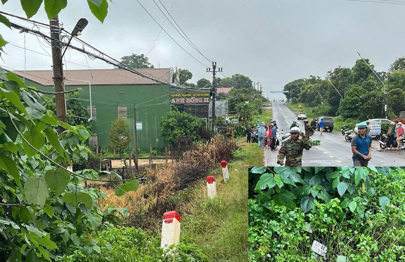 Hiện trường xảy ra vụ việc. Hiện trường xảy ra vụ việc.