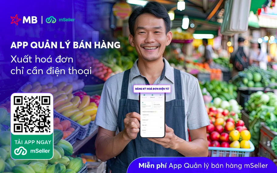 MB ch&iacute;nh thức tặng miễn ph&iacute;: App quản l&yacute; b&aacute;n h&agrave;ng, xuất h&oacute;a đơn điện tử chỉ cần điện thoại- Ảnh 1.