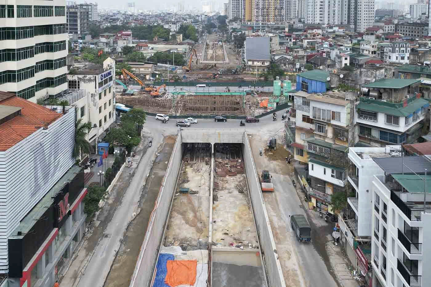 H&agrave; Nội: Hầm chui Kim Đồng - Giải Ph&oacute;ng thi c&ocirc;ng đến đ&acirc;u?- Ảnh 1.