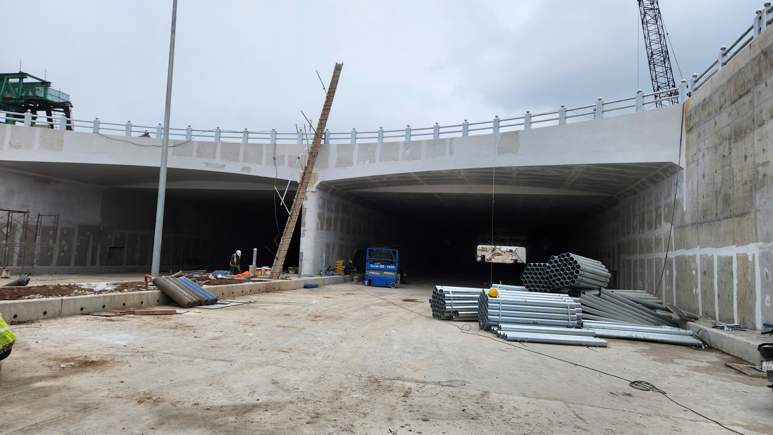 Chạy nước r&uacute;t th&ocirc;ng hầm cao tốc n&uacute;t giao 1.400 tỷ đồng ở H&agrave; Nam trong th&aacute;ng 6- Ảnh 6.