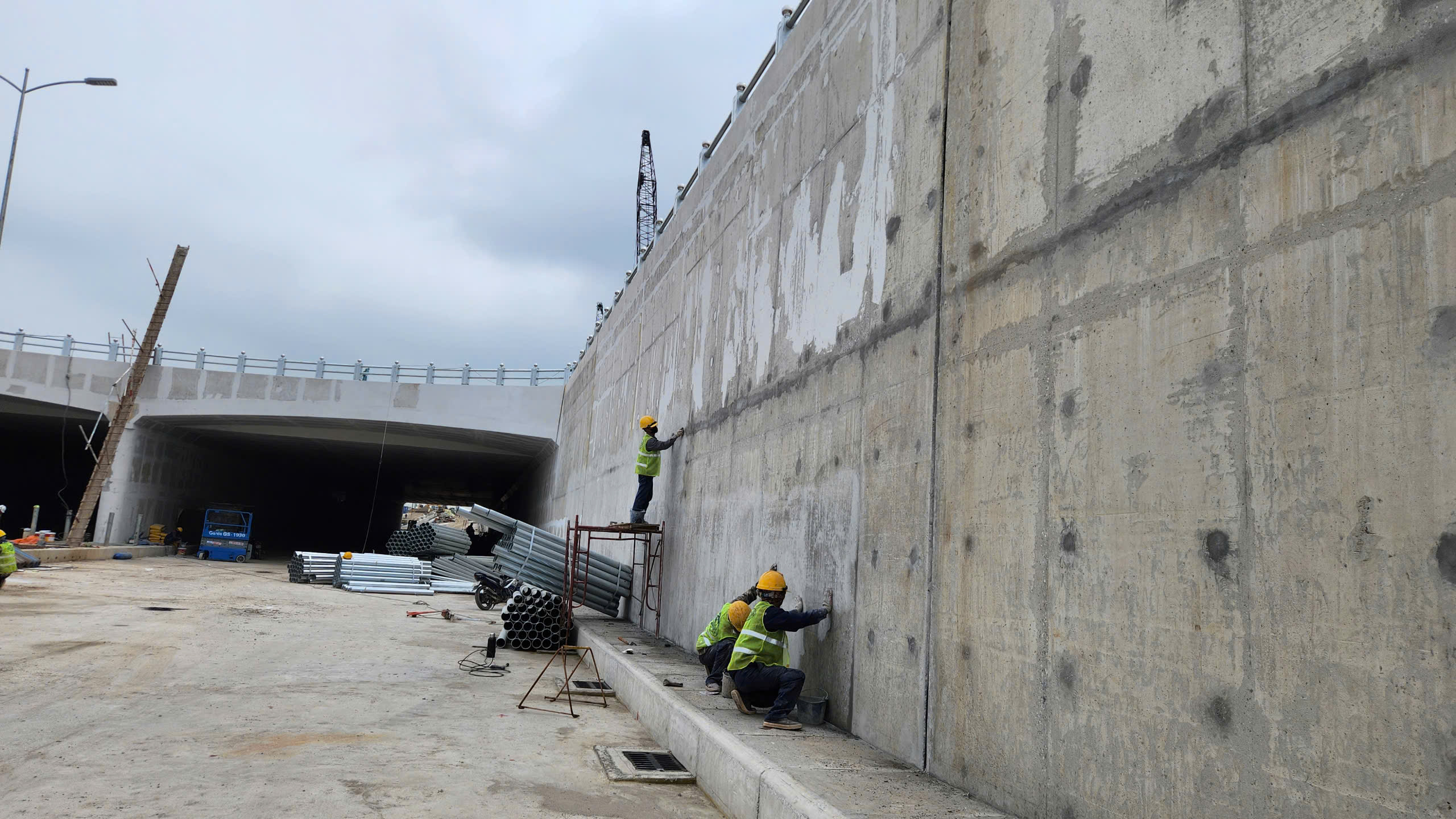 Chạy nước r&uacute;t th&ocirc;ng hầm cao tốc n&uacute;t giao 1.400 tỷ đồng ở H&agrave; Nam trong th&aacute;ng 6- Ảnh 7.