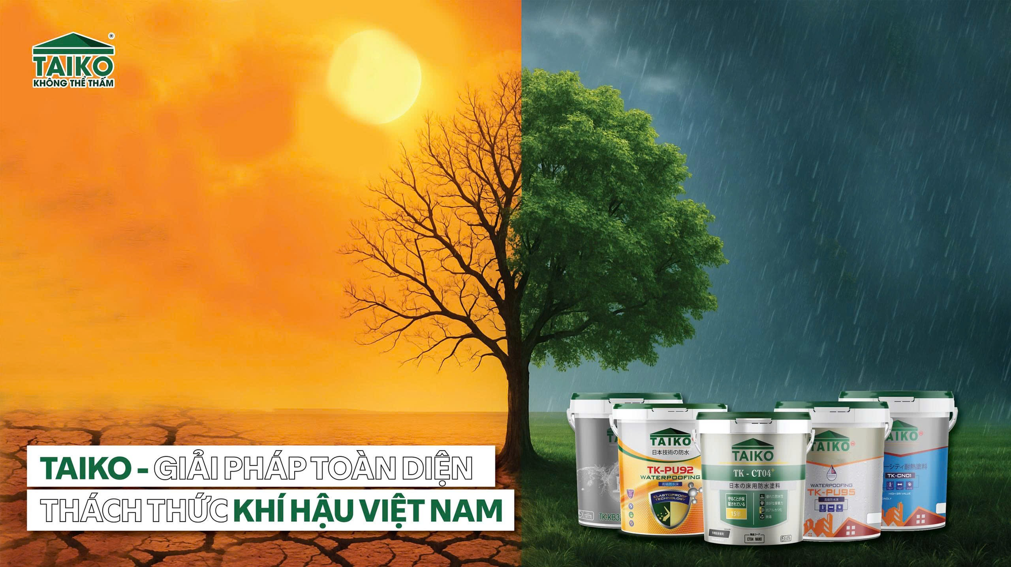 TAIKO - Sơn chống thấm xanh, an to&agrave;n v&agrave; bền vững- Ảnh 1.