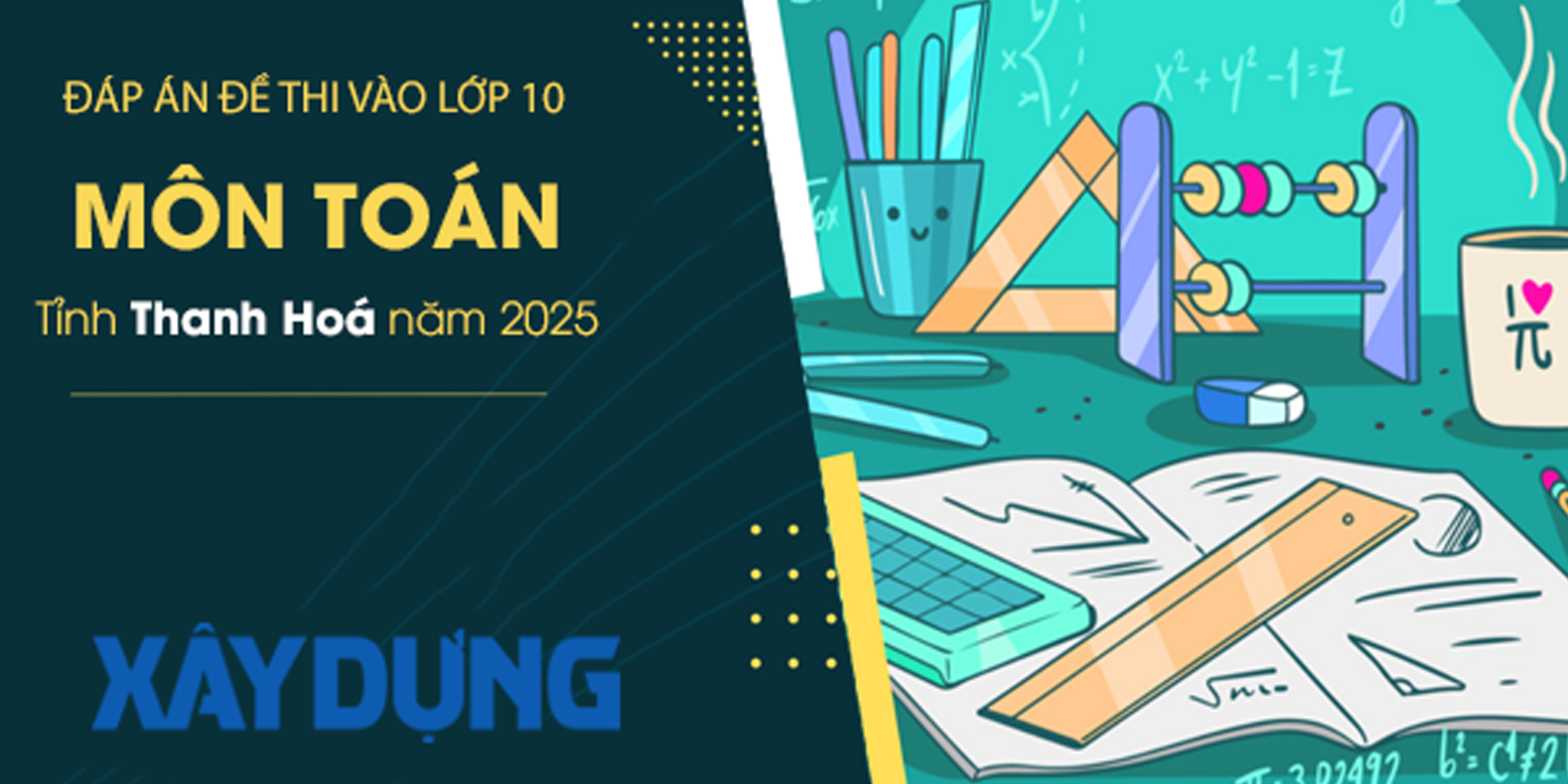 Đáp án đề thi tuyển sinh lớp 10 môn Toán Thanh Hóa năm 2025- Ảnh 1. Đáp án đề thi tuyển sinh lớp 10 môn Toán Thanh Hóa năm 2025- Ảnh 1.