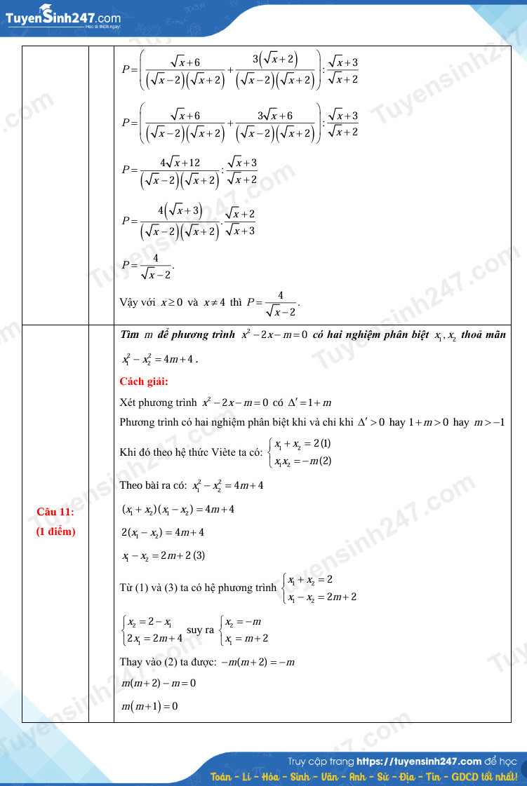 Đáp án đề thi tuyển sinh lớp 10 môn Toán Thanh Hóa năm 2025- Ảnh 5. Đáp án đề thi tuyển sinh lớp 10 môn Toán Thanh Hóa năm 2025- Ảnh 5.
