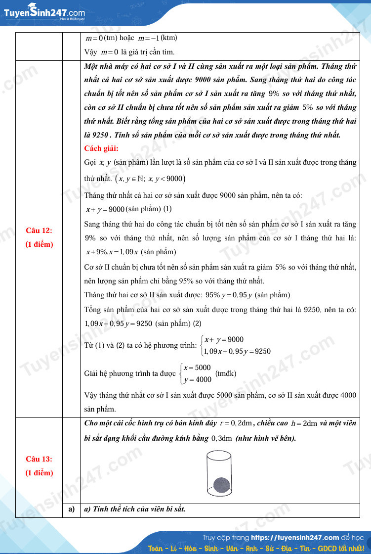 Đáp án đề thi tuyển sinh lớp 10 môn Toán Thanh Hóa năm 2025- Ảnh 6. Đáp án đề thi tuyển sinh lớp 10 môn Toán Thanh Hóa năm 2025- Ảnh 6.