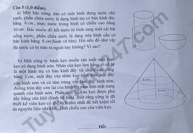 Đ&aacute;p &aacute;n đề thi tuyển sinh lớp 10 m&ocirc;n To&aacute;n Nghệ An năm 2025- Ảnh 3.
