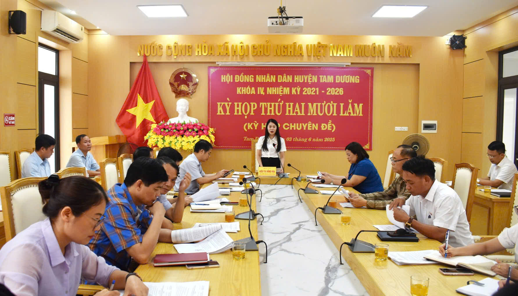 Huyện Tam Dương, Vĩnh Ph&uacute;c: Khẩn trương thực hiện c&aacute;c nghị quyết kỳ họp Hội đồng nh&acirc;n d&acirc;n- Ảnh 1.