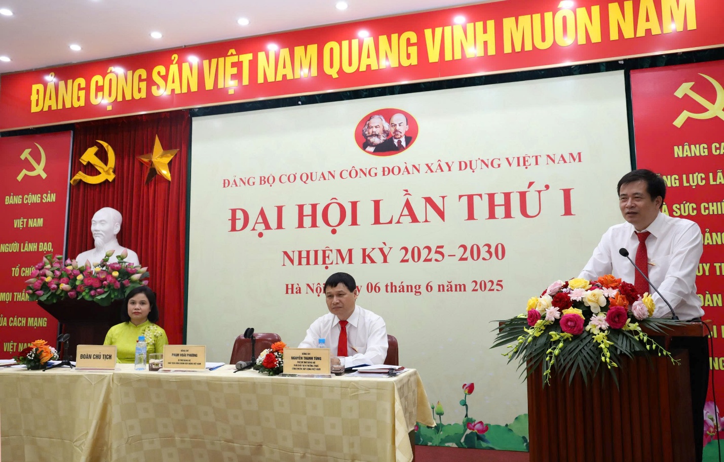 Đại hội Đảng bộ Cơ quan C&ocirc;ng đo&agrave;n X&acirc;y dựng Việt Nam- Ảnh 1.