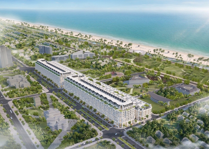 Phối cảnh tổng thể dự &aacute;n HTL Seaside Ph&uacute; Y&ecirc;n. Ảnh: HTL Việt Nam