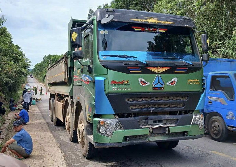 Hiện trường vu tai nạn - Ảnh: QT.