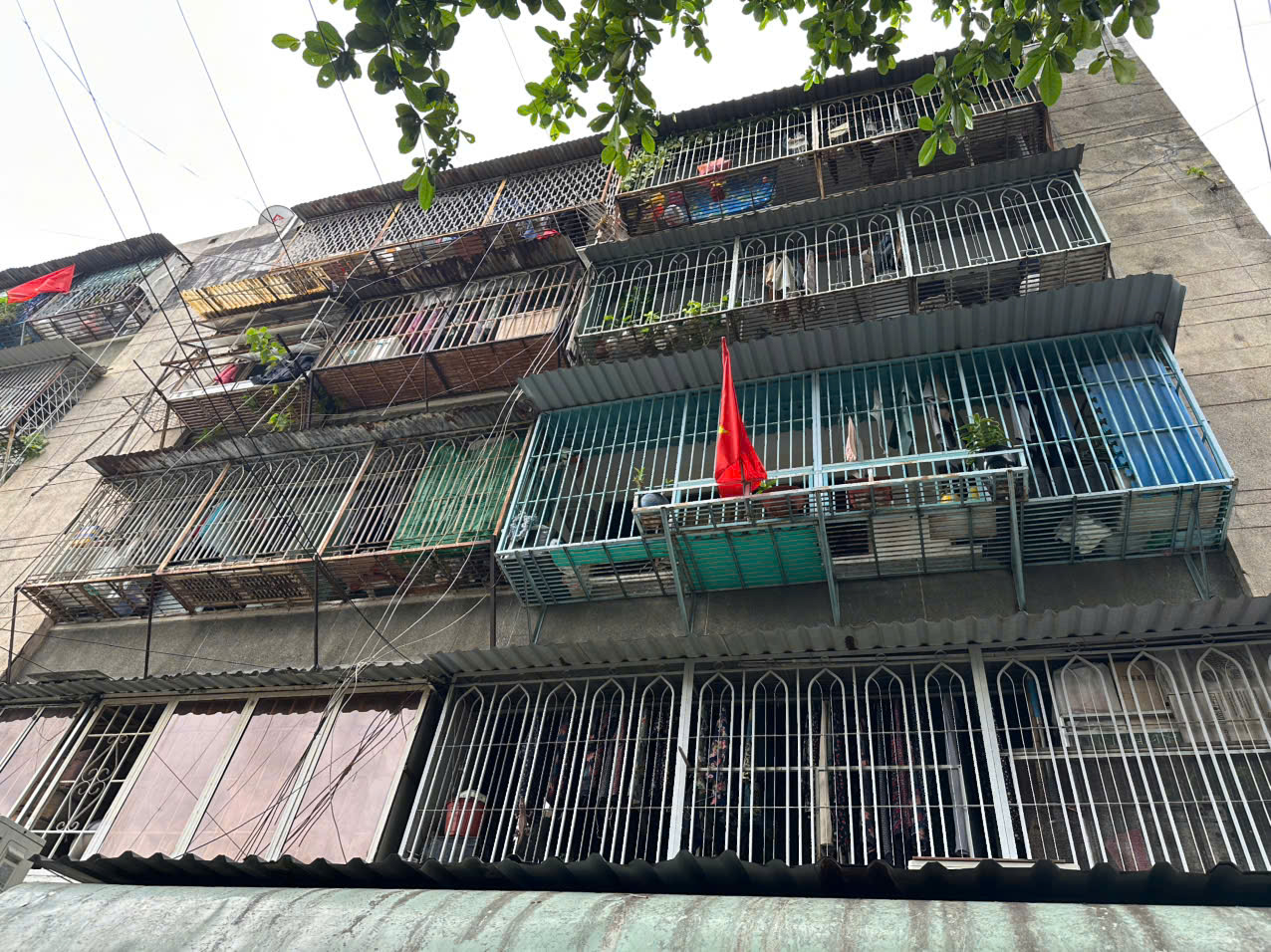 TP.HCM: Lồng sắt quây kín ban công, tiện ích hay hiểm họa?- Ảnh 6. TP.HCM: Lồng sắt quây kín ban công, tiện ích hay hiểm họa?- Ảnh 6.