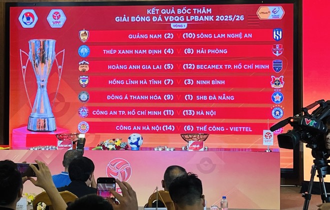Lịch thi đấu v&ograve;ng 1 giải B&oacute;ng đ&aacute; v&ocirc; địch Quốc gia LPBank 2025-2026- Ảnh 2.