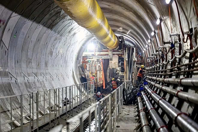 Hầm metro Nhổn - ga H&agrave; Nội đang khoan tới đ&acirc;u?- Ảnh 1.