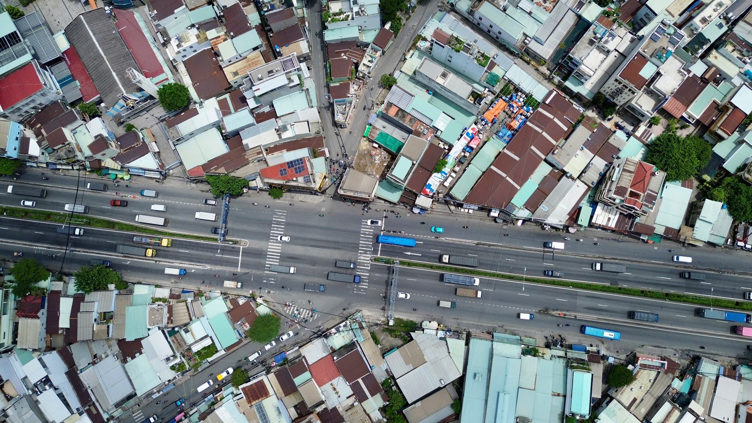 Cận cảnh nút giao được TP.HCM chi gần 400 tỷ đồng để nâng cấp, xóa kẹt xe- Ảnh 2. Cận cảnh nút giao được TP.HCM chi gần 400 tỷ đồng để nâng cấp, xóa kẹt xe- Ảnh 2.