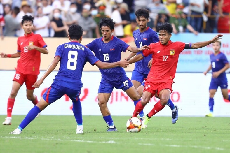 U23 Đ&ocirc;ng Nam &Aacute; 2025: U23 L&agrave;o h&ograve;a quả cảm trước Campuchia- Ảnh 1.