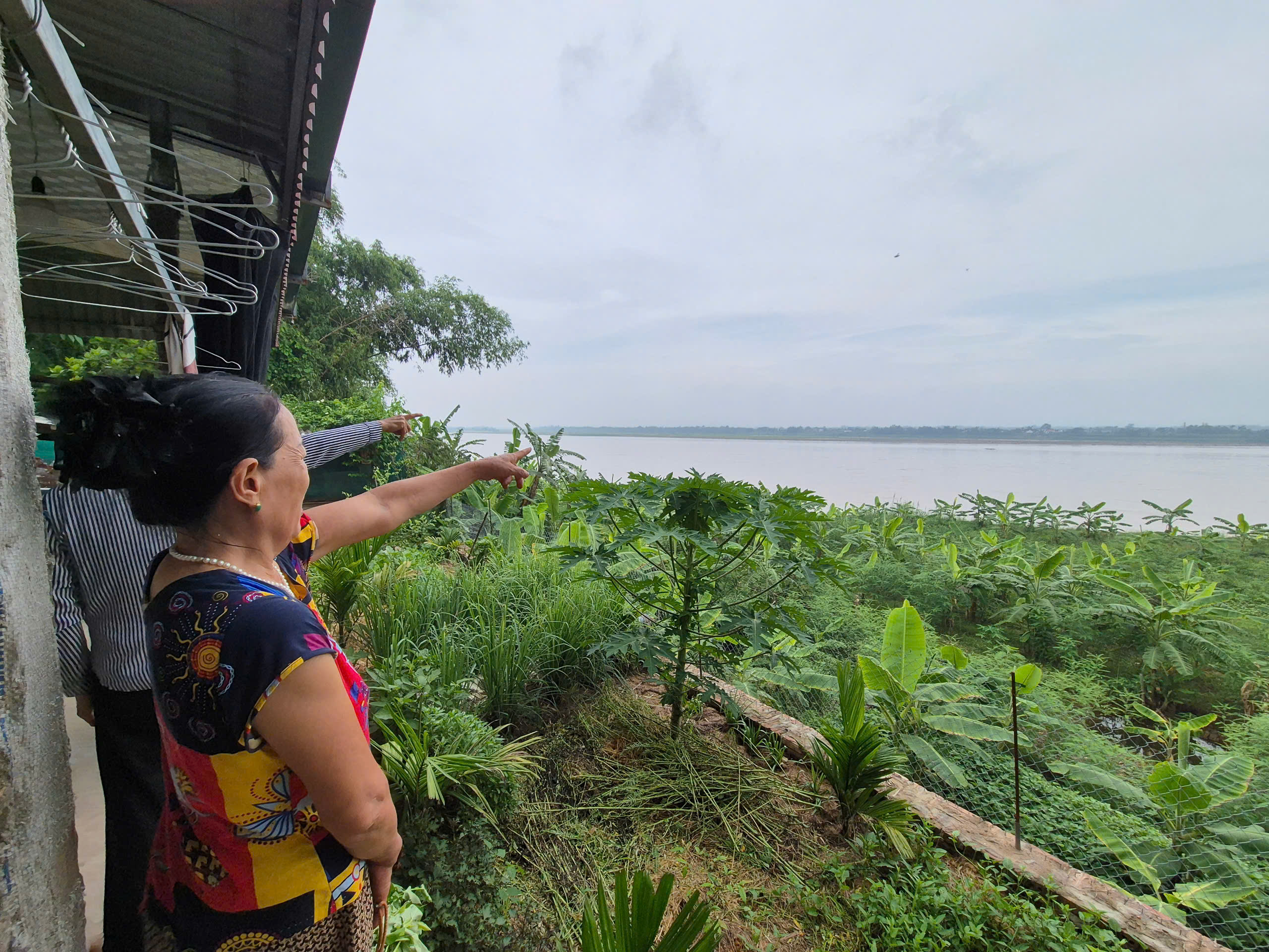 Ph&uacute; Thọ: Sạt lở bờ s&ocirc;ng Hồng nghi&ecirc;m trọng đoạn x&atilde; L&acirc;m Thao- Ảnh 3.