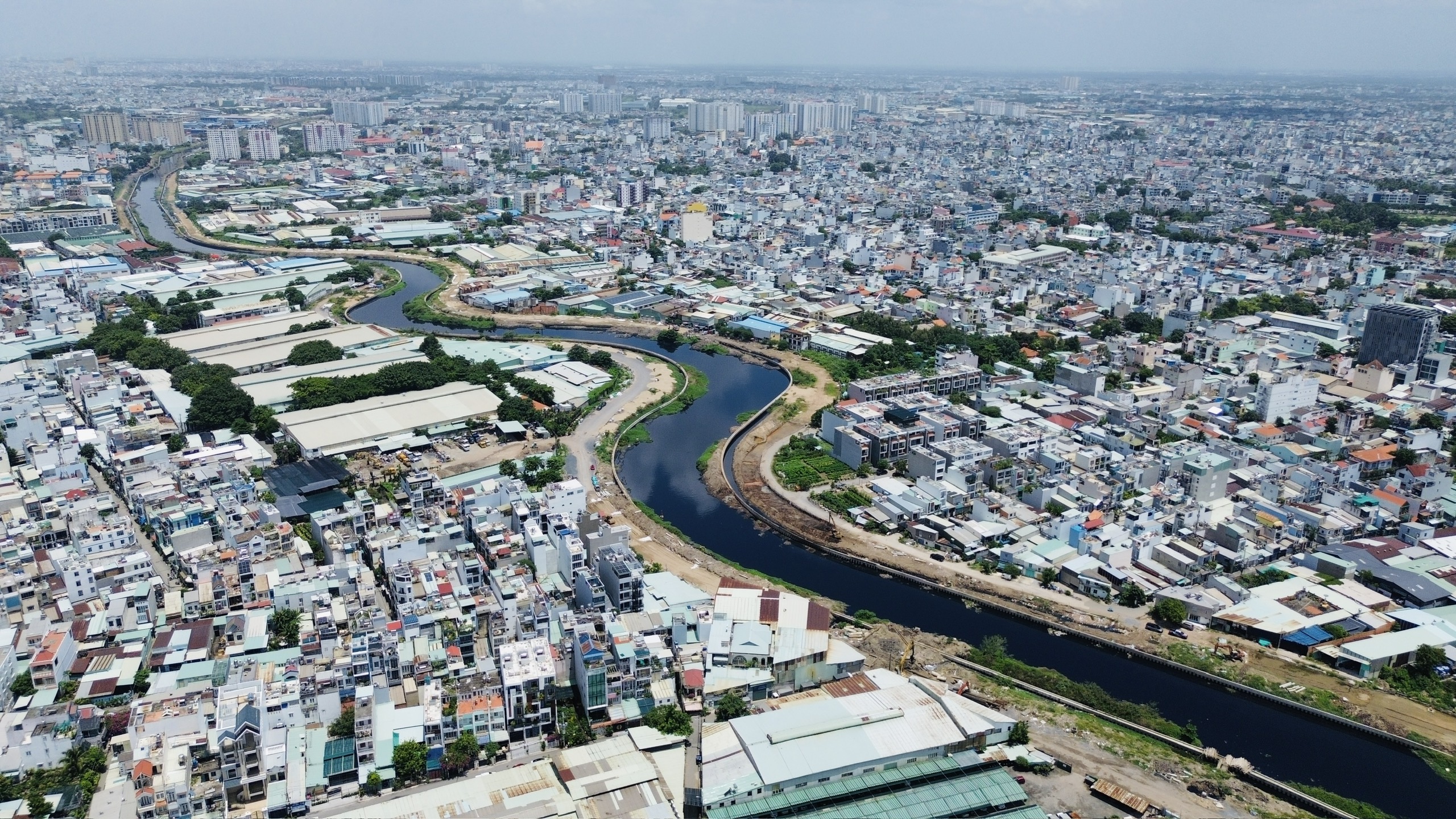 Dự &aacute;n cải tạo k&ecirc;nh Tham Lương - Bến C&aacute;t - rạch Nước L&ecirc;n chậm tiến độ do đ&acirc;u?- Ảnh 1.