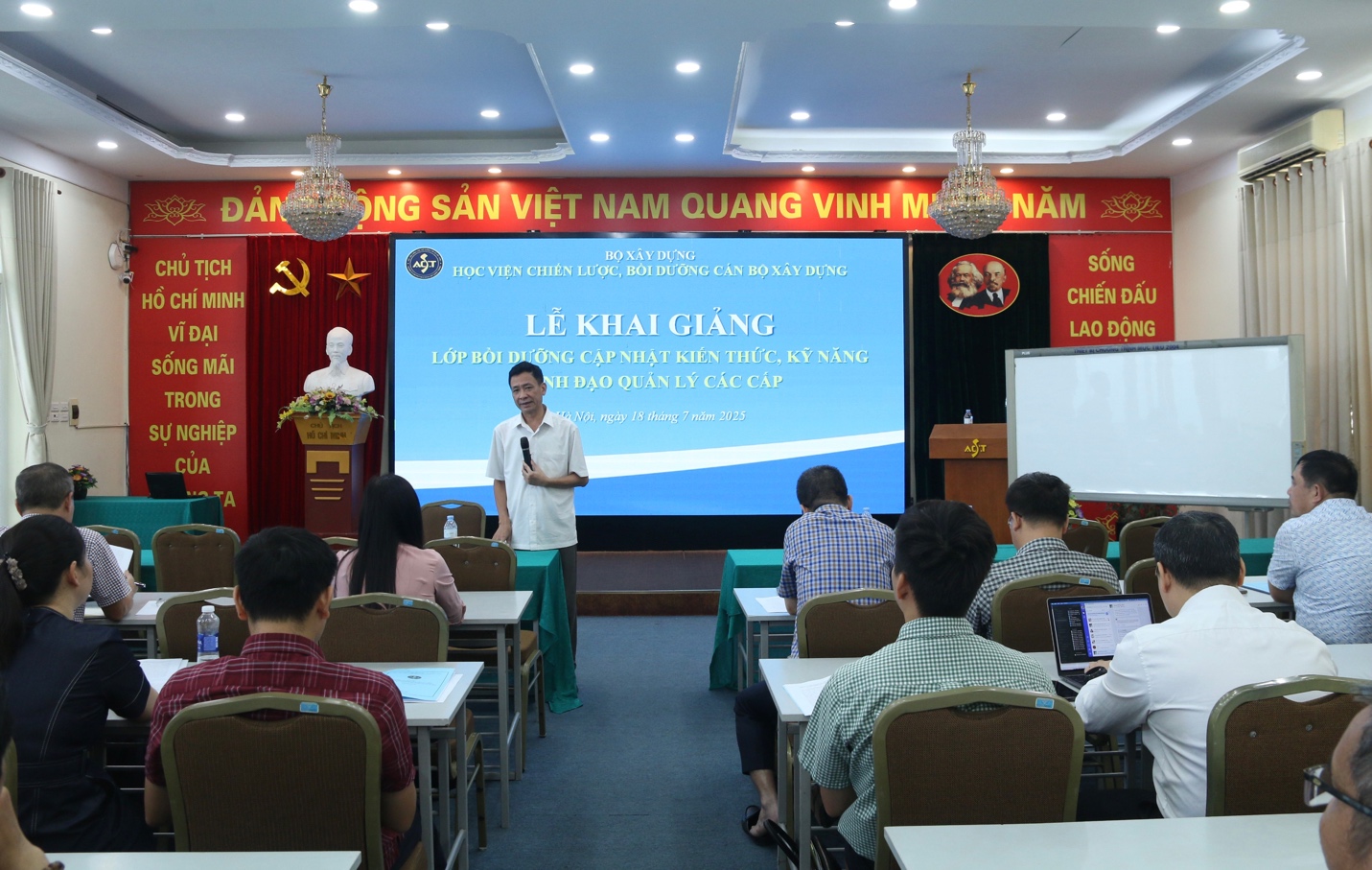 Học viện ACST khai giảng lớp Bồi dưỡng cập nhật kiến thức, kỹ năng l&atilde;nh đạo c&aacute;c cấp- Ảnh 2.