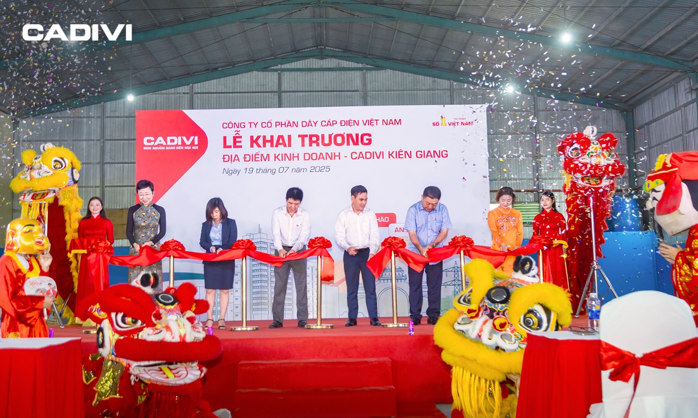 CADIVI Ki&ecirc;n Giang - Đẩy mạnh mở rộng mạng lưới ph&acirc;n phối khu vực T&acirc;y Nam Bộ- Ảnh 1.