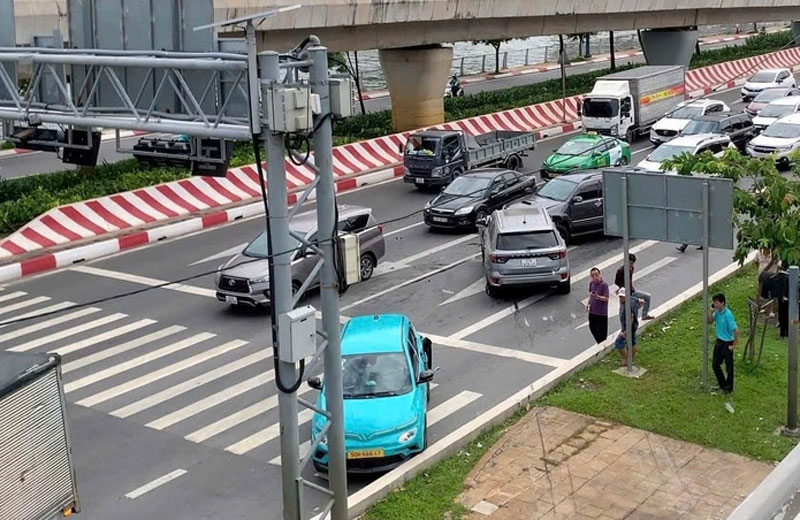 Hiện trường tai nạn - Ảnh: Anh Vũ.