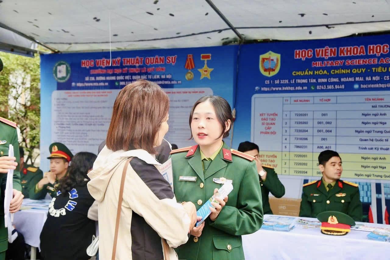 Điểm s&agrave;n c&aacute;c trường Qu&acirc;n đội năm 2025, cao nhất 23 điểm - Ảnh 1.