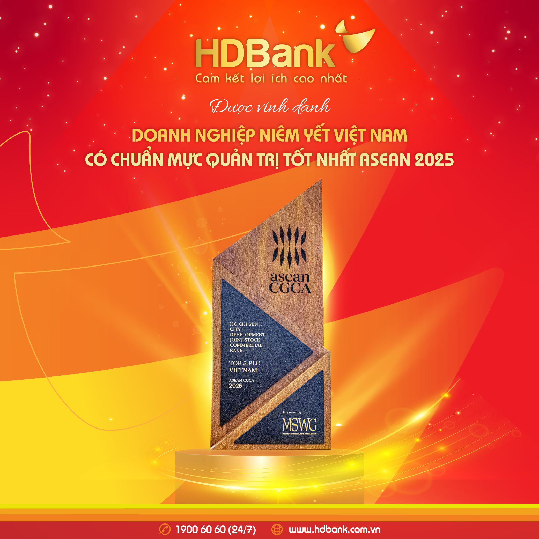 HDBank được vinh danh Top 5 doanh nghiệp quản trị chuẩn mực ASEAN 2025- Ảnh 1.